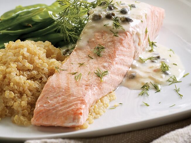 Fish dishes to increase the size of the breast